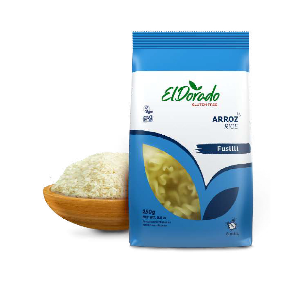 Pasta de Arroz Fusilli 250 g – El Dorado (2)