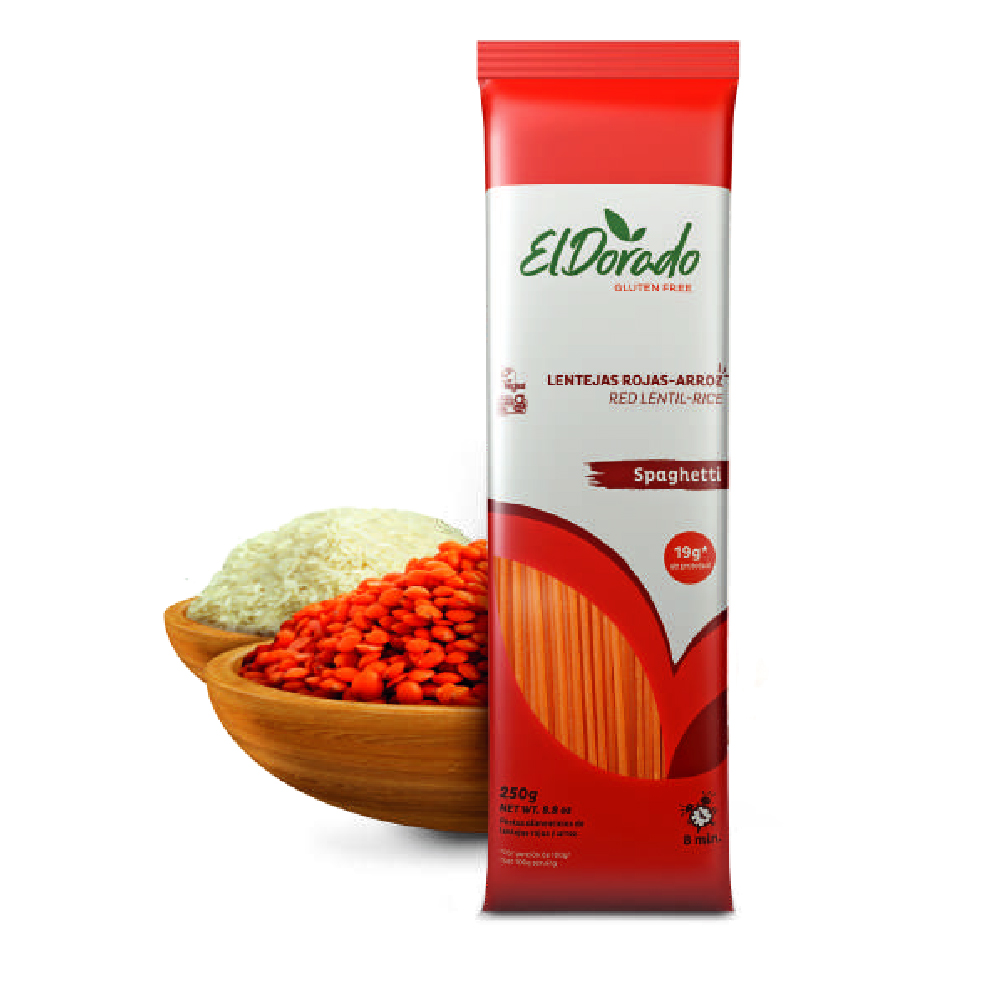 Pasta de Lentejas Rojas y Arroz Spaghetti 250 g – El Dorado (2)