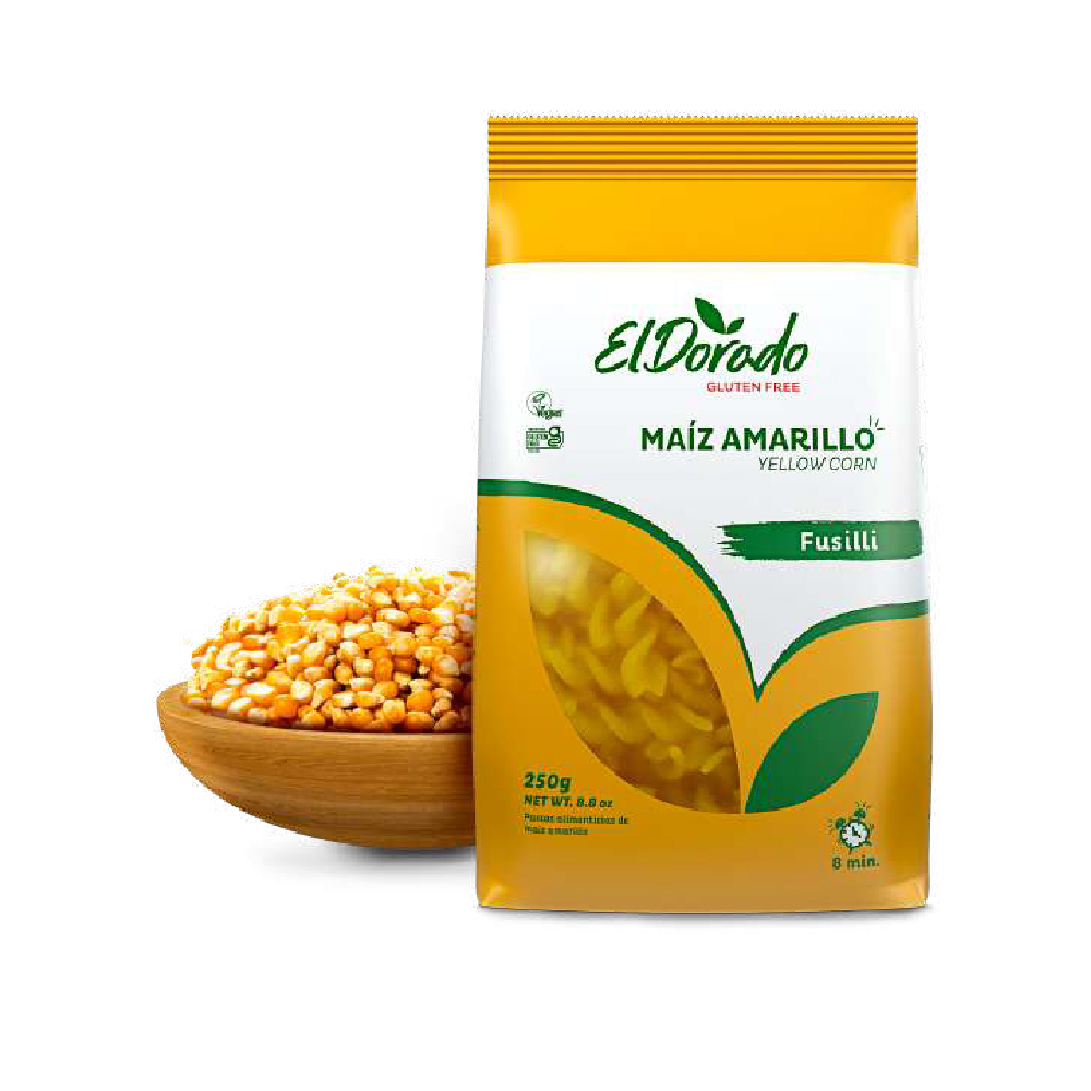 Pasta de Maíz Fusilli 250 g – El Dorado (2)